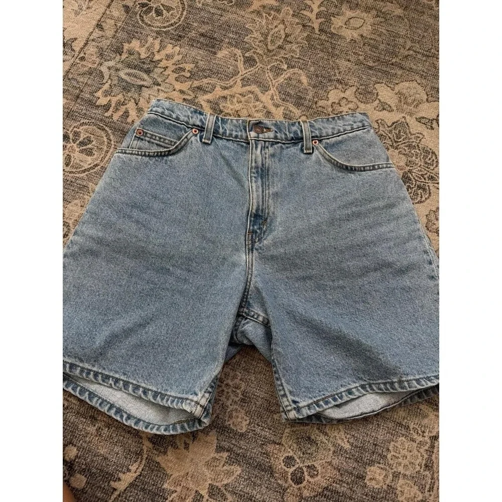 Vintage Levi's 951 Relaxed Fit Orange Tab Denim Shorts
